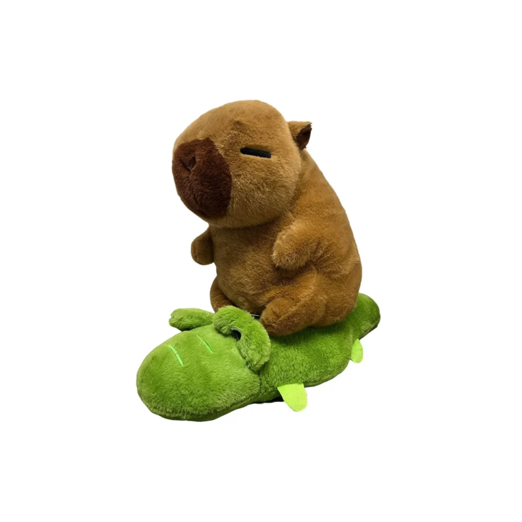 Peluche: Capybara y Cocodrilo