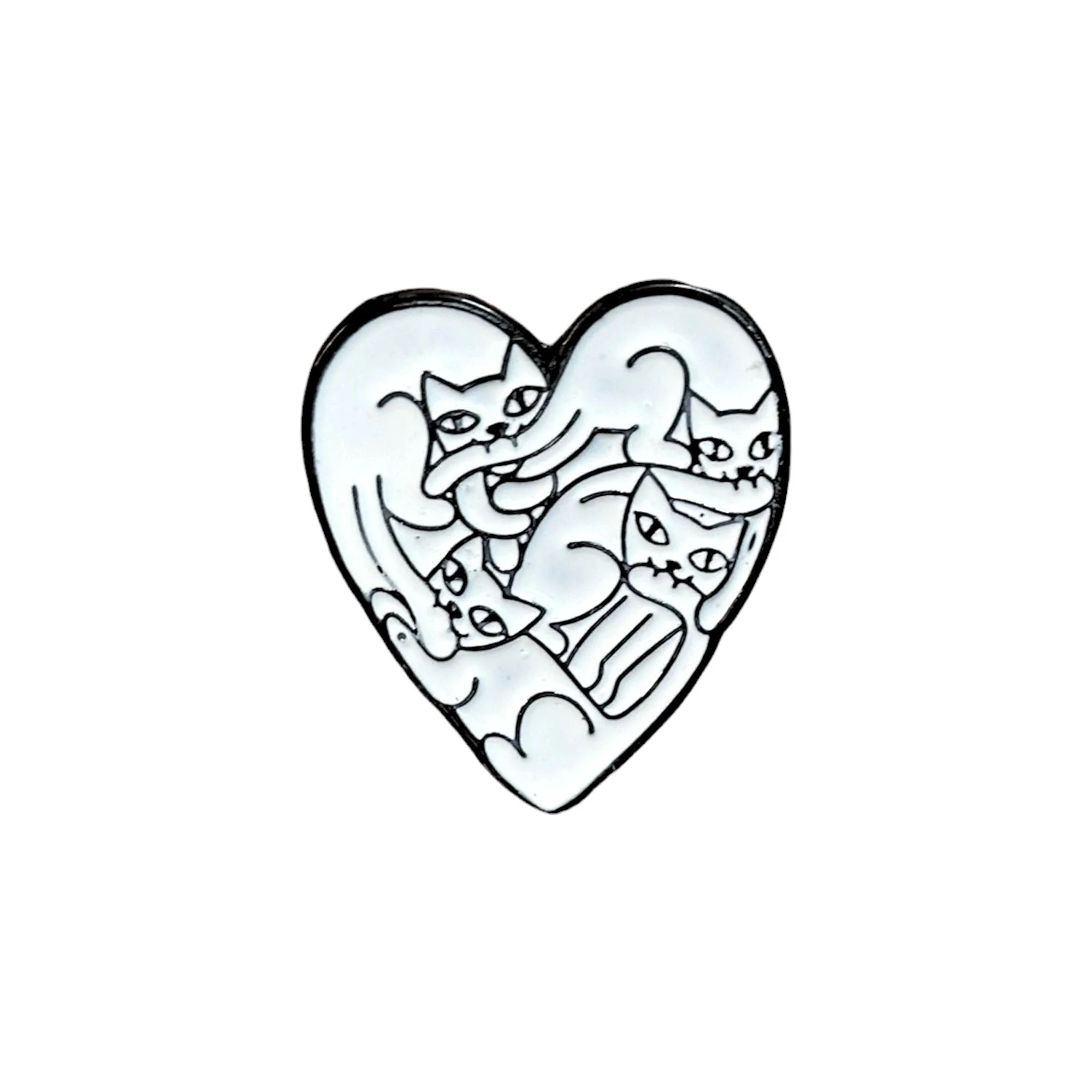 Pin: Gatos Corazón
